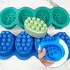 WOOPSOO 2 Pcs Massage Soap Molds Massage Silicone Molds Cake