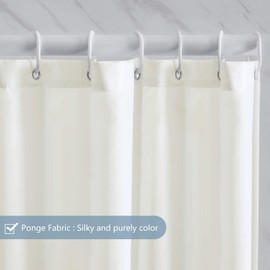 Furlinic Shower Curtain, Bathroom Curtain For The Bathtub, Textile Bath Curtain