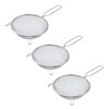 Pufguy 3 Pcs Fine Mesh Strainers Stainless Steel Strainers with