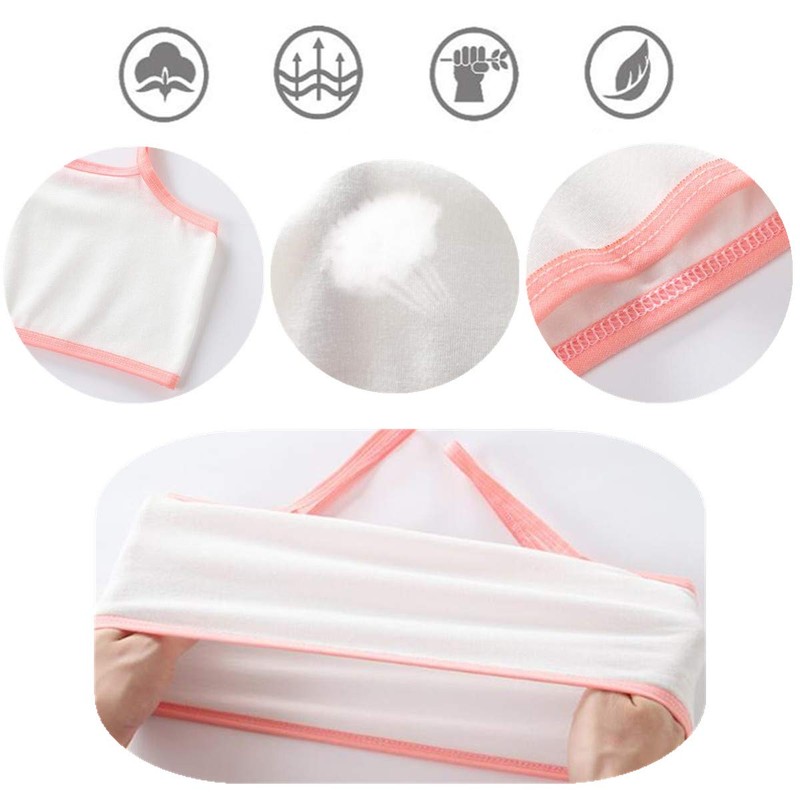 MANJIAMEI Pack of 5 Training Bra for Girls 8-14 Years