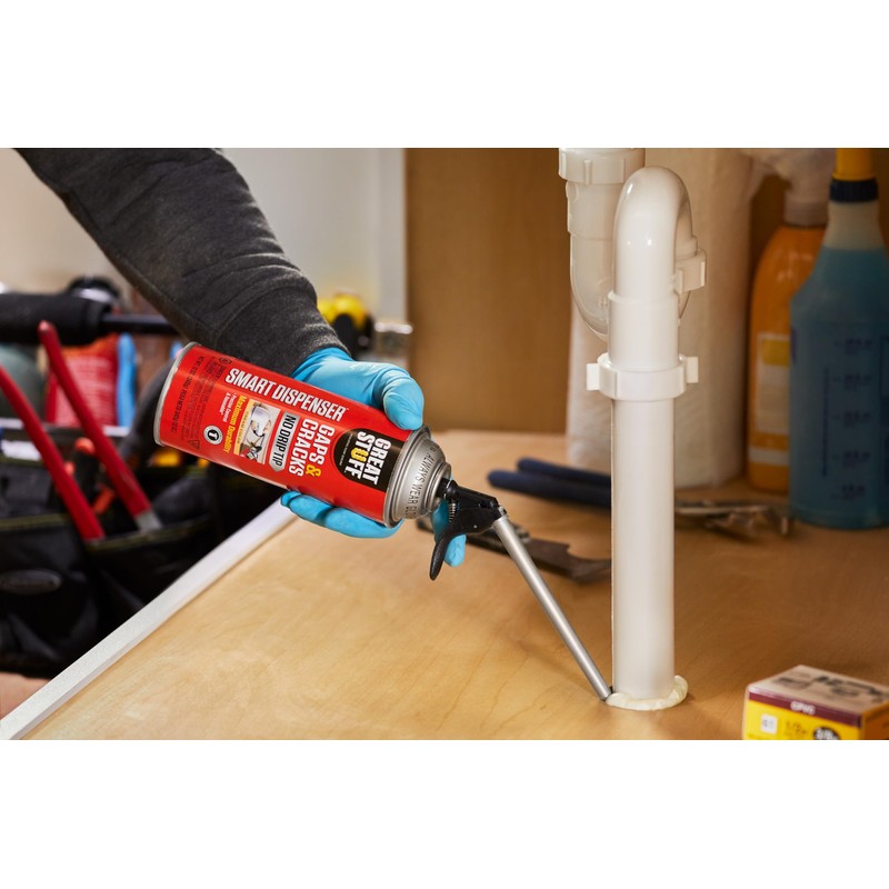 Great Stuff 99108824 Smart Dispenser Gaps & Cracks, Cream, 12
