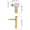 QWORK 2 Set 3/4-Inch Brass Quick Coupler Valves, Irrigation Tool