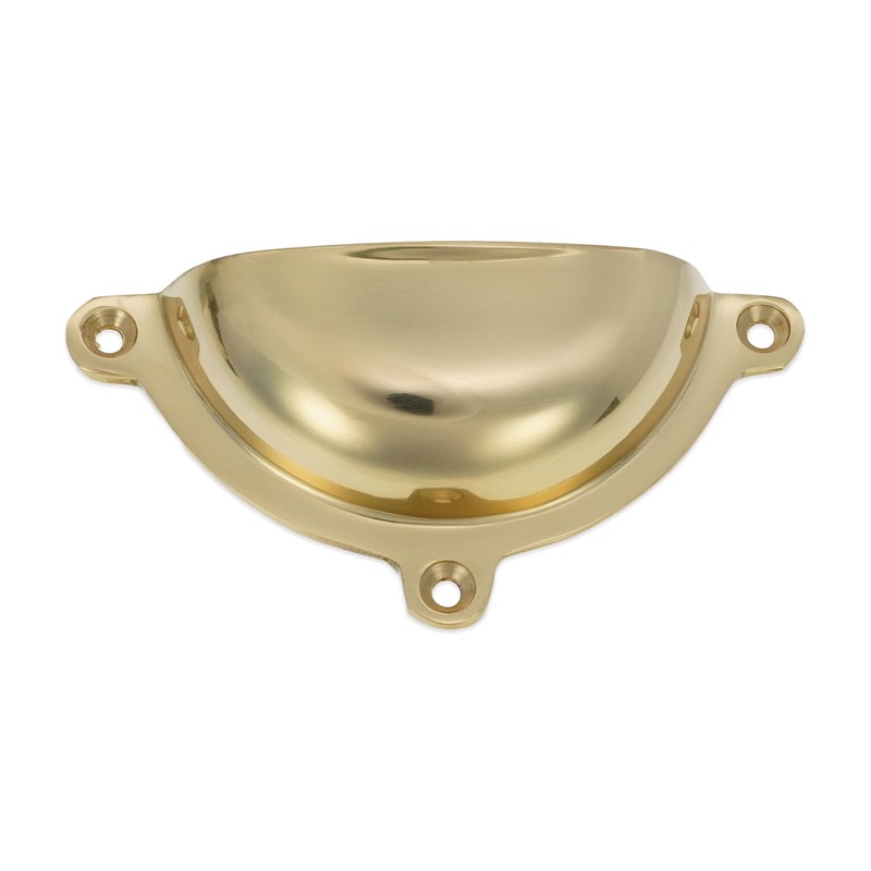 Infinity Decor Cottage Semi Circle Solid Brass Cup Pull Handle