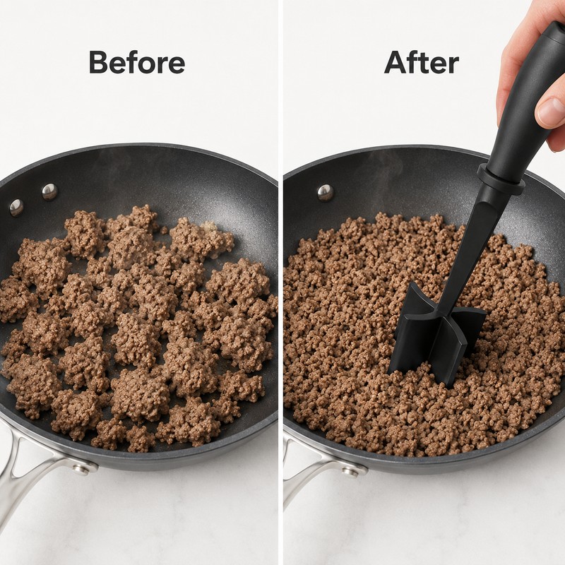 Meat Chopper for Ground Beef – Heat Resistant Nylon Meat