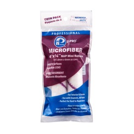 Premier 4" x 1/4" Nap Microfiber Mini Roller Cover, 2 Pack, 44252