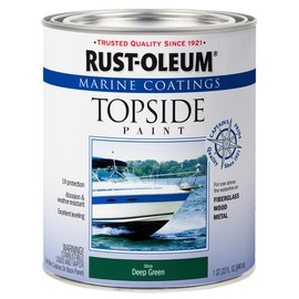 Rust-Oleum 207007 Marine Coatings Topside Paint, Quart, Deep Green