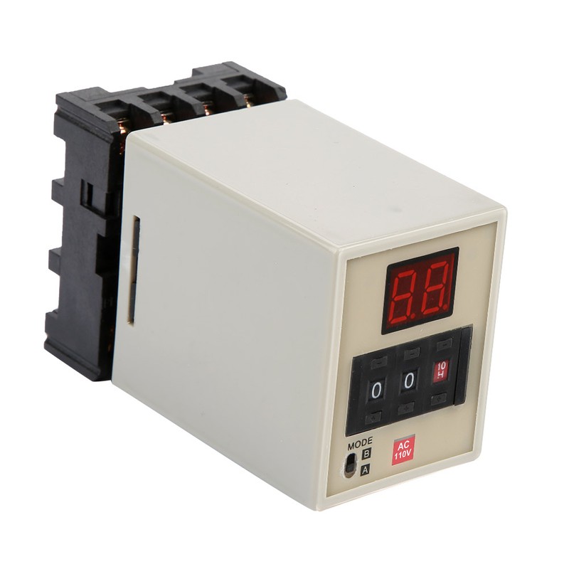 AH3-DM Dual Mode Delay Timer Relay 0.01S-99H LED Display (AC