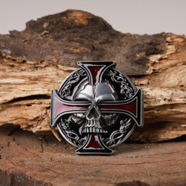 HAQUIL Skull Skeleton Celtic Viking Cross Belt Buckle Western Scottish Belt Men Women Punk Knot Celtic Skull Shost For Men