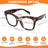 FONHCOO Progressive Reading Glasses for Women Square Blue Light Blocking