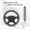 Black and White Checkered Racing Flag Checkerboard Square Grid Car