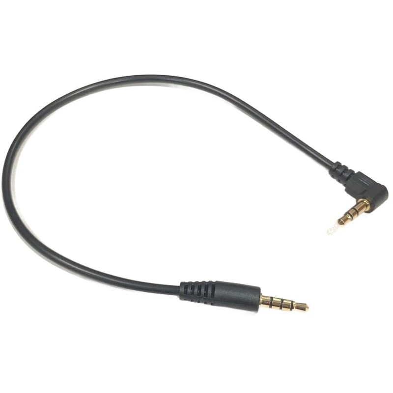 3.5mm 4 Pole Straight Male to 3.5mm 3 Pole L