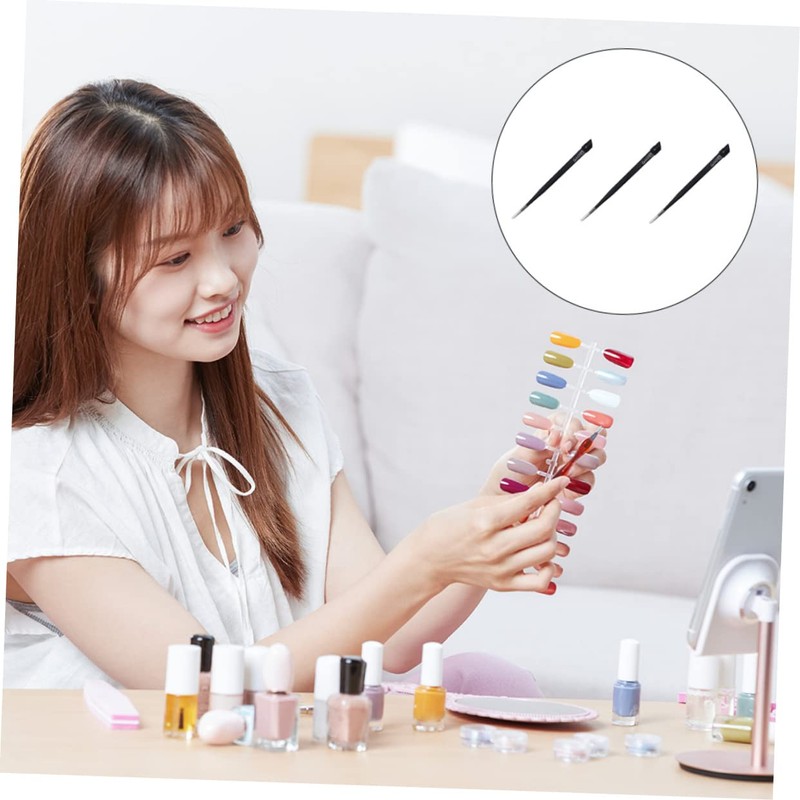 jojofuny Quality Material Nail Tweezers 3pcs Rhinestone Picker Tool for