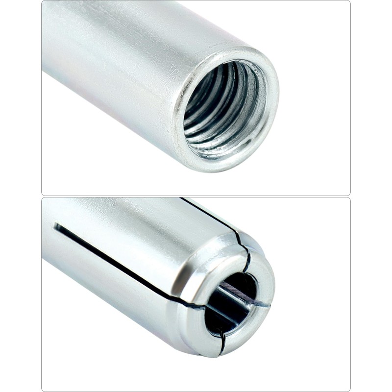 QWORK Drop-in Anchor, 50 Pcs 1/2"-13 Inner Female Thread Expansion