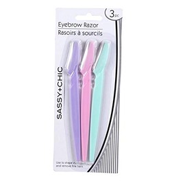 Sassy+Chic |Multipurpose Exfoliating Dermaplaning Tool Trimming and Shaving Grooming Eyebrow Face Razor and Eyebrow Shaper For Women and Man With Precision |