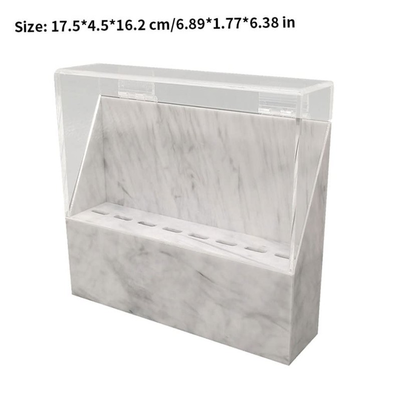 zalati Storage Box with 8 Holes for Tweezers Display Stand