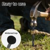 POSEOFFR 12 Inch Heavy Duty Landscape Stakes, 15 Pack Metal
