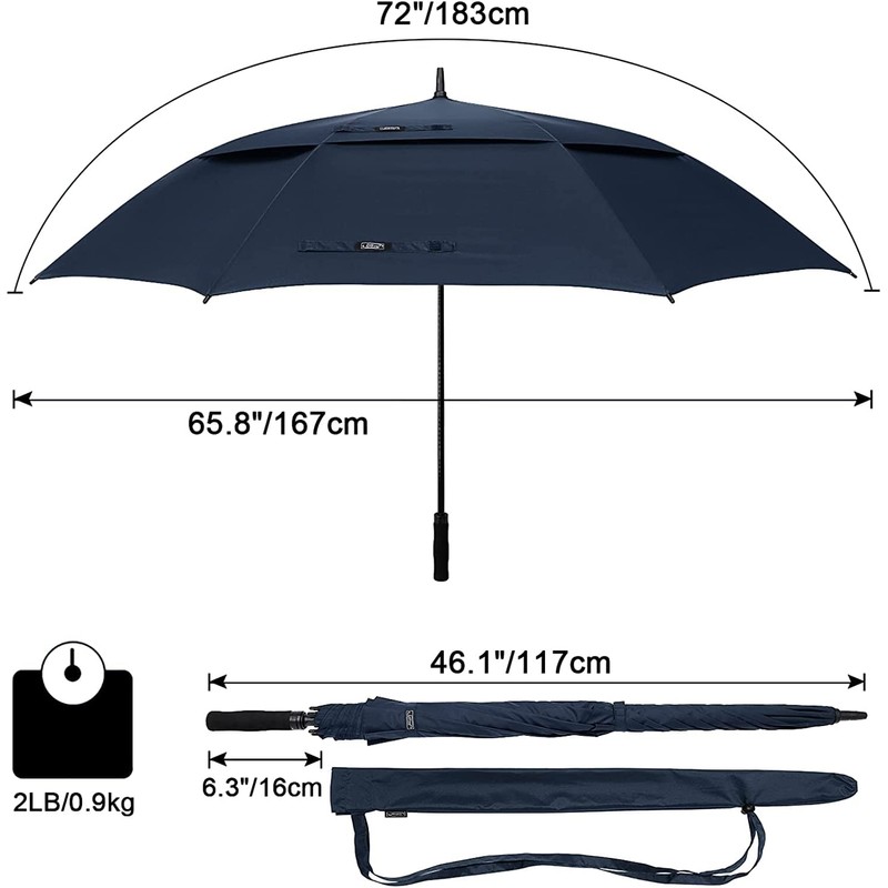 G4Free 72 Inch Huge Large Oversize Golf Umbrella Automatic Open