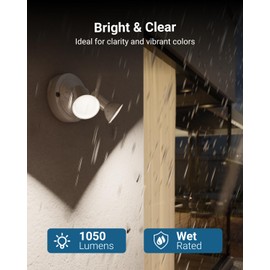 Sunco 6 Pack Outdoor Flood Light Bulb LED PAR38, Exterior Spotlight Bulbs, Weatherproof, 1050 LM, 13W (100W Equivalent), 4000K Cool White, Wet Rated, Dimmable, E26 Base UL.