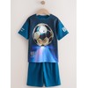 NEXT 2er-Pack Kurze Schlafanzüge aus 100% Baumwolle Blue Football 8