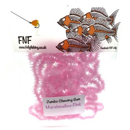 FNF Jumbo Chewing Gum Worm Chenille Marshmallow Pink