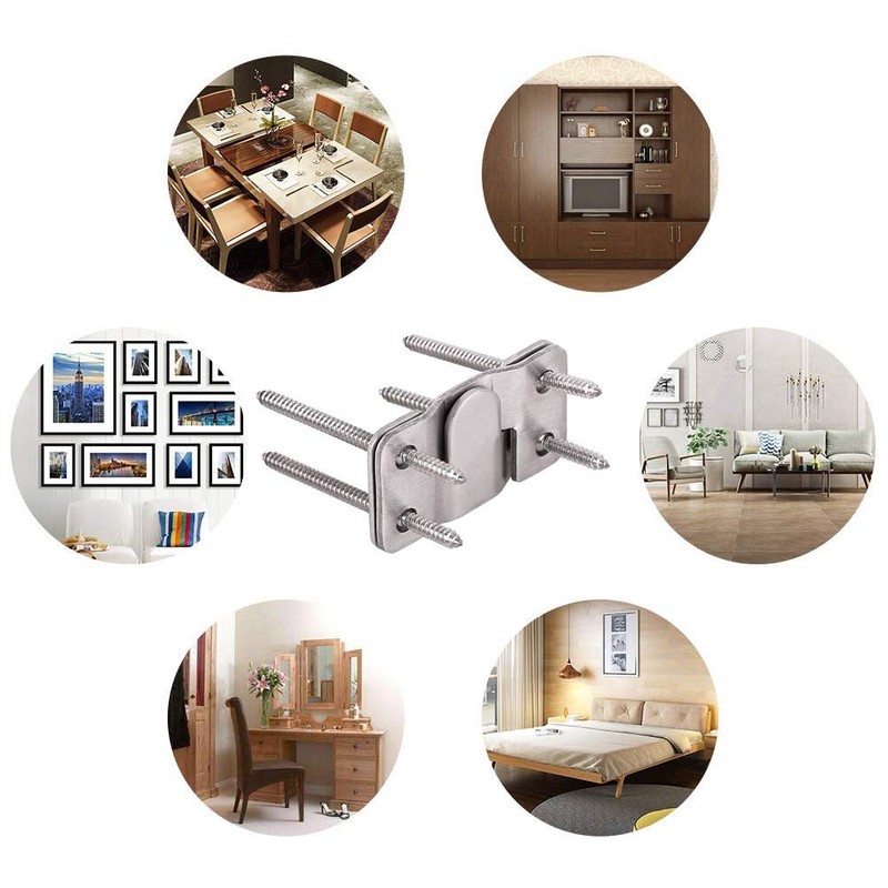 Furniture Flush Mount Bracket- Headboard Wall mount Hardware- Large Picture