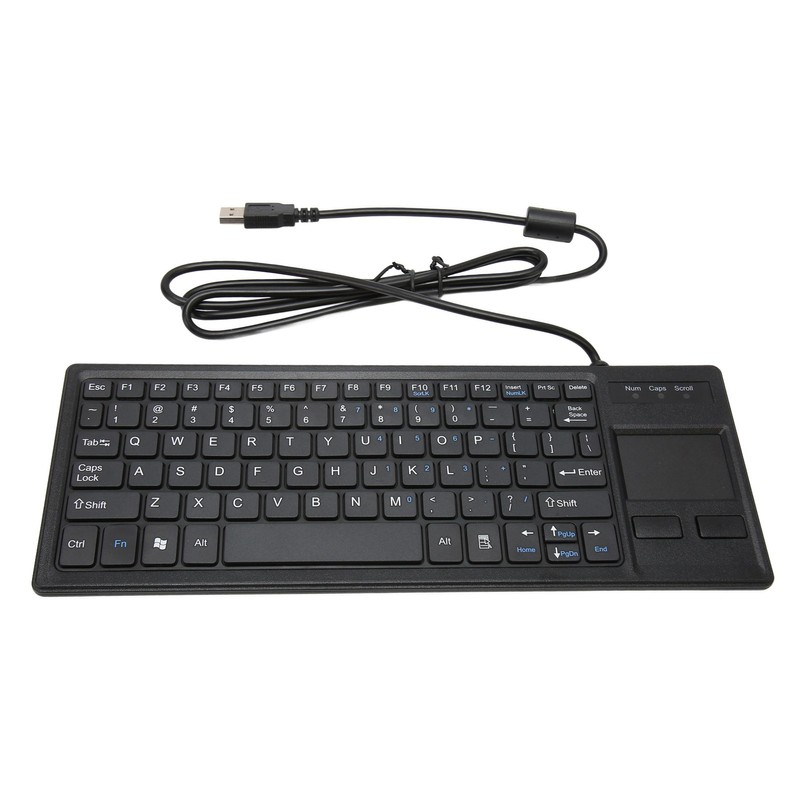 K 800 Keyboard with Touchpad Wired Ultra Thin Mini Compact