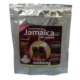 Powdered Drink Jamaica Oaxaqueña, Concentrate Organic Jamaica, 100% Natural without Preservatives 300 G - 10.5 Oz (4L)