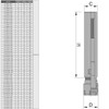 Utoolmart C12 ER8M 150L Router Collet Chuck Extension Rod Straight