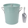 Round Ice Bucket Multipurpose Safe Galvanized Ice Buckets with Lid
