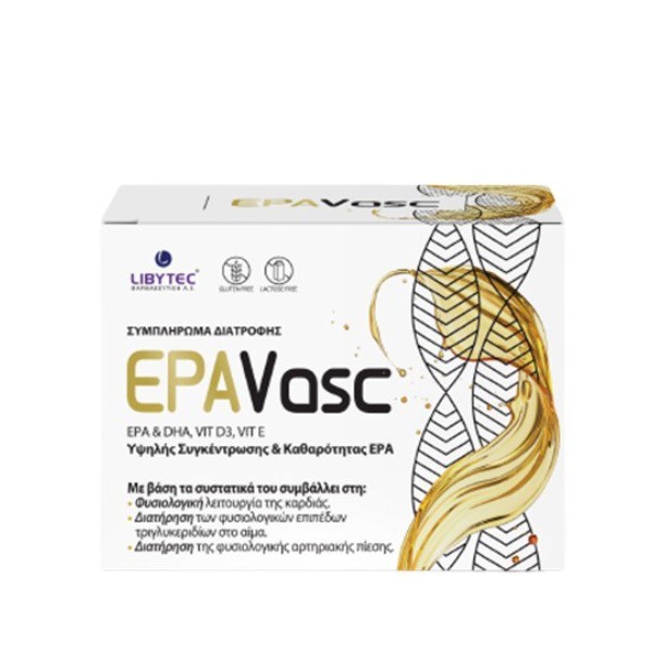 Libytec EPAVasc Dietary Supplement with EPA, DHA, Vitamin D3 &