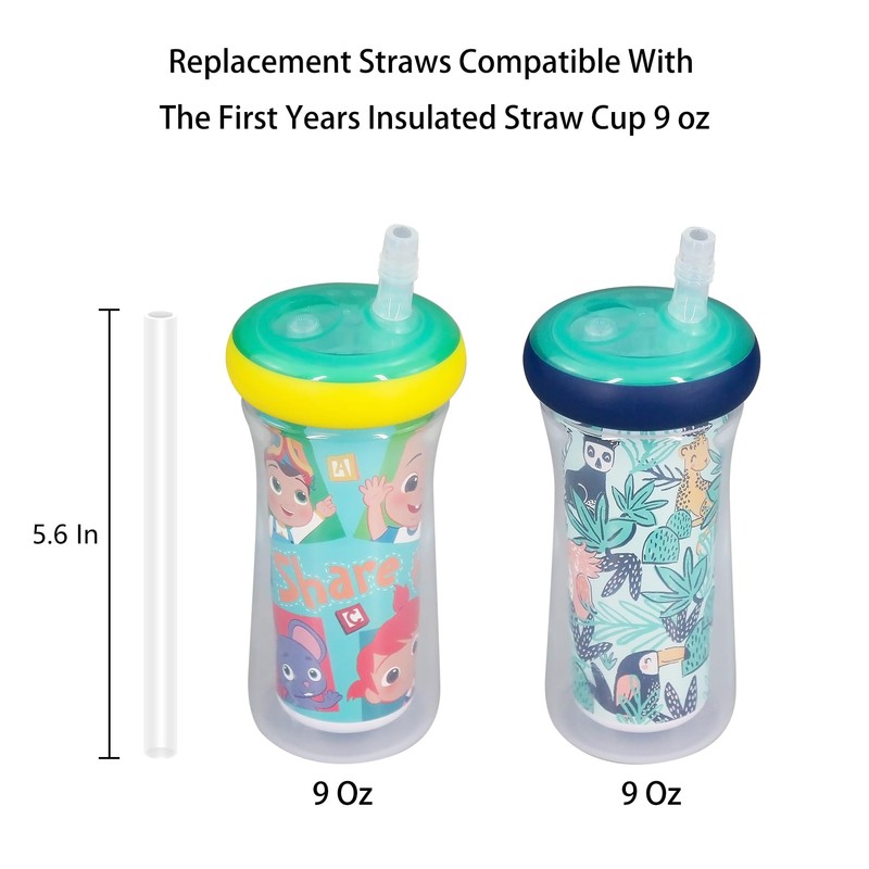 KLOWOAH Replacement Straws Compatible with The First Years Insulated Straw
