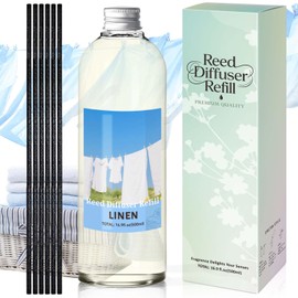 STRN Reed Diffuser Refill, Linen Scent Diffuser 500ml Long-Lasting Summer