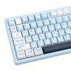 TIMSEKER PBT Keycaps 143 Keys Blue Keycaps Dye-Sublimation Anime Keycap