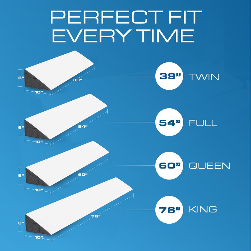 K?lbs K?lbs Bed Wedge Headboard Pillow, Flippable 2 Sided, Instantly