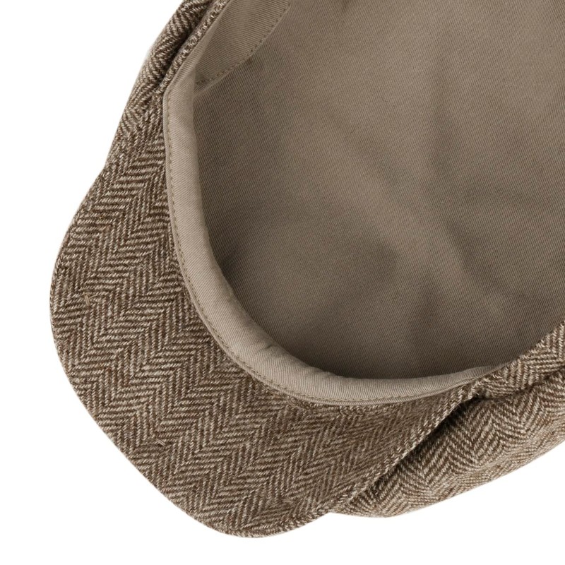 Stetson Hatteras Undyed Wool Flat Cap - Multicoloured Hat -
