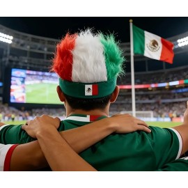 2 Pelucas Peluca Tricolor México Mundial Para Fiestas Tricol