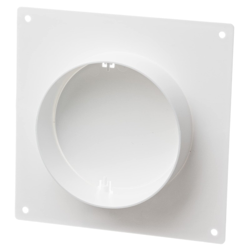 Ø 100mm / 4 inch Ventilation Wall Flange with Backdraught