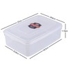 Jnktka 2-Pack 11 Quart Plastic Storage Bin Container, Clear Storage