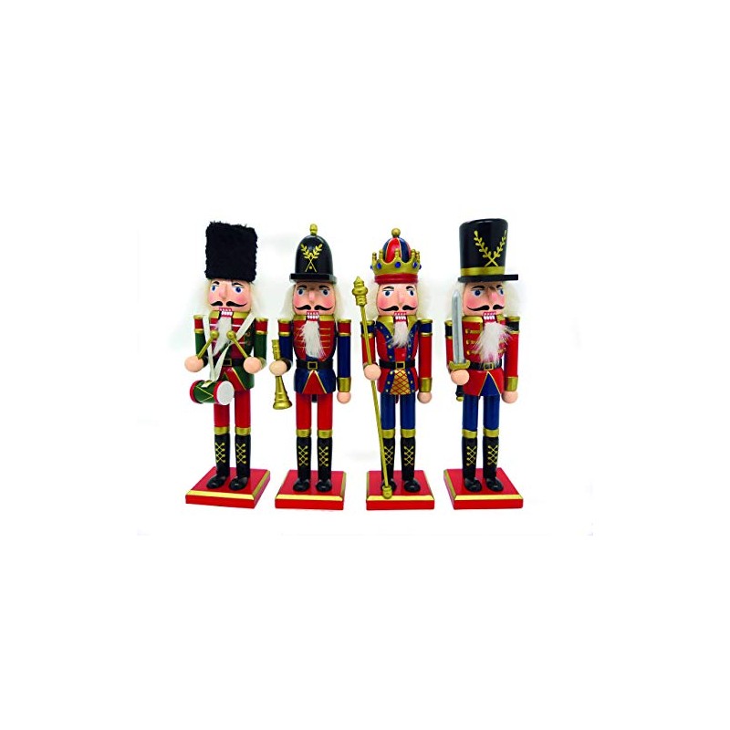 Premier 30cm Wooden Nutcracker - Nutcracker With Drum - Christmas
