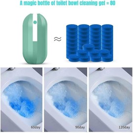 Krazy Klean Toilet Cleaner,Krazy Klean Automatic Toilet Bowl Cleaner, Toilet Cleaner Liquid, Fresh Scent,Krazy Klean Automatic Long-Lasting Toilet Cleaner Bottle (2 PCS)