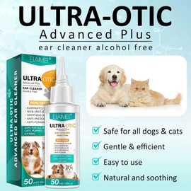 Sanrik Sanrik Dog Ear Cleaner, Dog Ear Drops for Infection Antibiotics, Non-Toxic, Non Irritating, Anti Fungal Ear Drops for Dogs & Cats, Dog Ear Infection Treatment, Dog Ear Cleaner Solution (2 pack)
