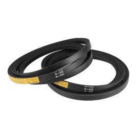 sourcing map A56 Drive V-Belts 56" Pitch Length 13mm Width 8mm Thick JIS Standard A-Section Rubber Drive Transmission Belt 2pcs