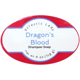Eclectic Lady Dragon's Blood Shampoo Soap Bar with Pure Argan Oil, Silk Protein, Honey Protein and Extracts of Calendula Flower, Aloe, Carrageenan, Sunflower - 4 oz Bar