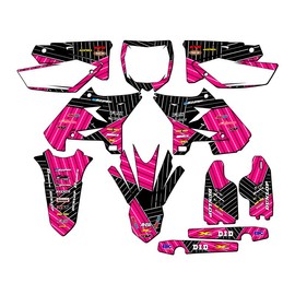 2005-2007 fits UFO Restyle YZ 250 2-Stroke Race Series Pink Senge Graphics Complete Kit Compatible with Yamaha