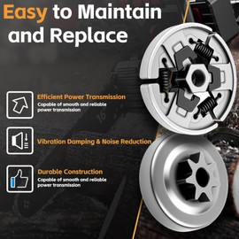 3/8" 7T Sprocket Clutch Drum Bearing Chainsaw Parts Kit 10 Pcs for stihl MS029 039 MS310 MS390, for Stihl OEM Parts Clutch Cover Chainsaws Replacement Part for Stihl 1129 640 2000