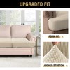 H.VERSAILTEX Stretch 2 Piece T Cushion Sofa Slipcovers Individually Sofa