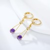 XUPING Hoop Earrings for Women Trendy Dangle Crystal Small Huggie