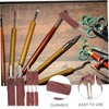 LALAFINA 1Set Abrasive Flap Wheel for Rotary Tools Cylinder Head