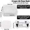 AKOLAFE 3 Pack Air Fryer Rack Square for Ninja, 8