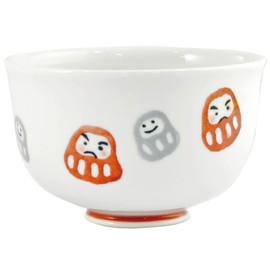 Ijinsha 84377-6 White Don Bowl Diameter 5.2 x 3.1 inches (13.3 x 8 cm) Sugar Land Daruma